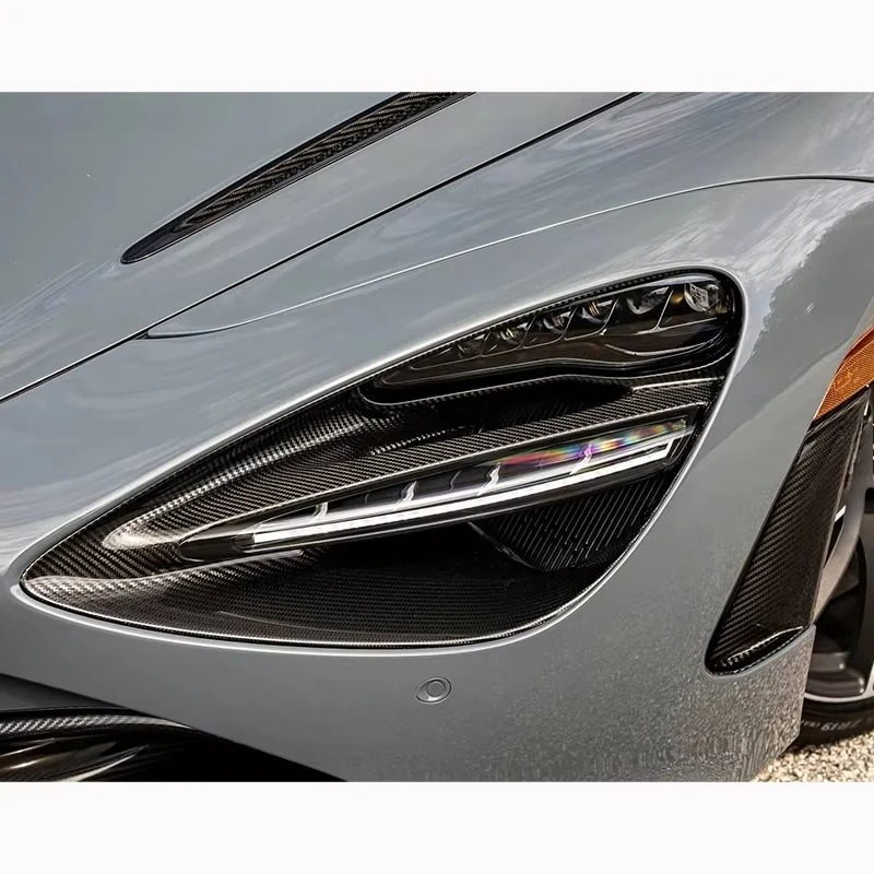 High Quality Dry Carbon Fiber Headlight Covers for  720S Headlights
